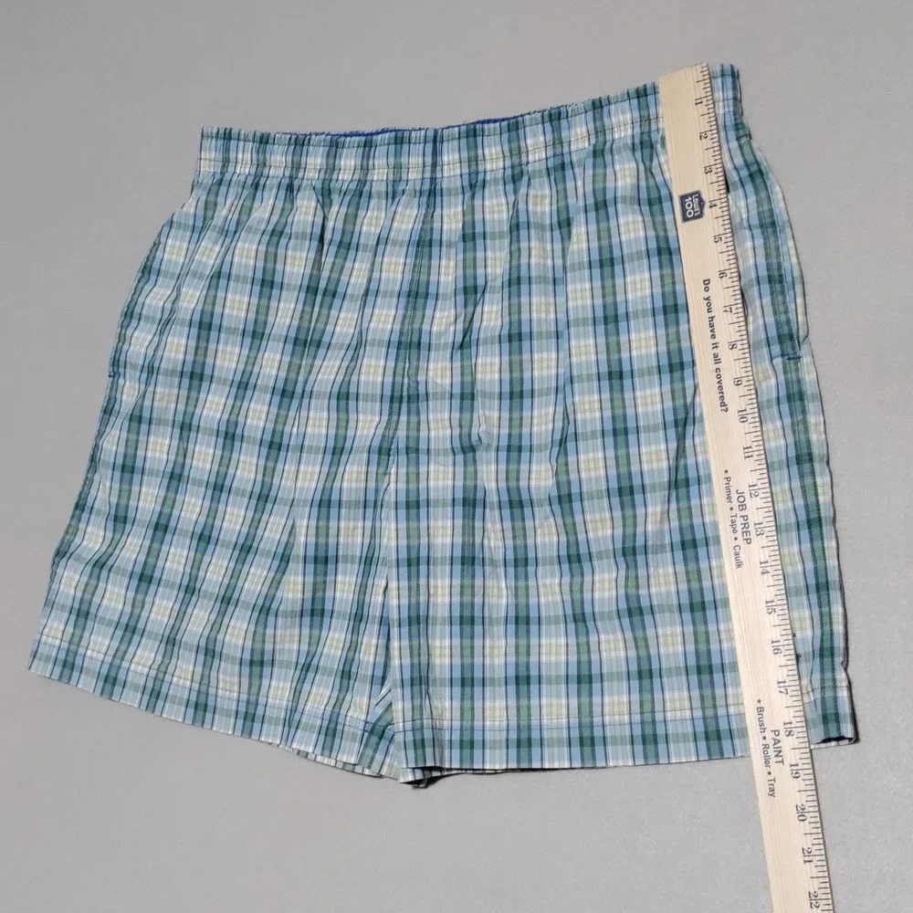 Polo Sport Ralph Lauren Plaid Swim Trunks Men's Size XL Blue‎ Green